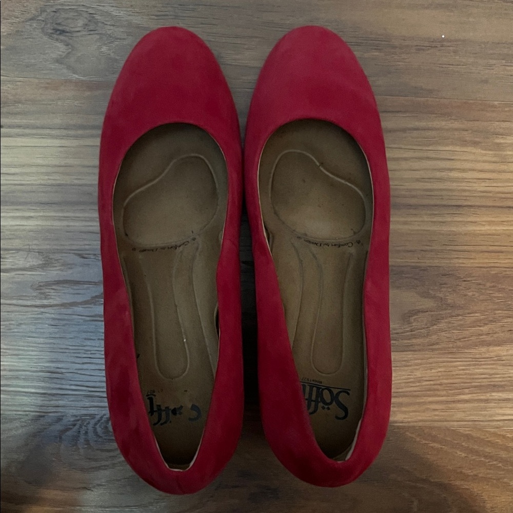 Soft Style Bold Red Flats